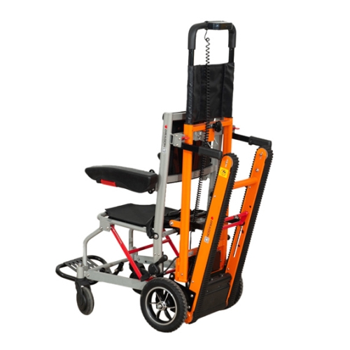 WÓZEK ELEKTRYCZNY /  SCHODOŁAZ Z ODCZEPIANYMI GĄSIENICAMI DO TRANSPORTOWANIA PO SCHODACH