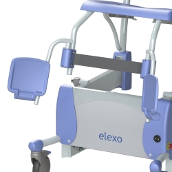Wózek / Krzesło prysznicowo-toaletowe Elexo z elektryczną regulacją wysokości - udźwig 180 kg