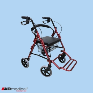 Podpórka rehabilitacyjna 4-kołowa - aluminiowa COMFORT