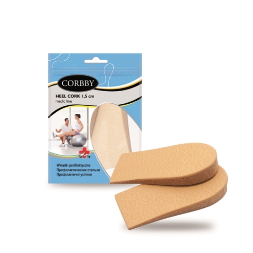HEEL CORK 1,5cm (S,M,L) – podpiętki korkowe