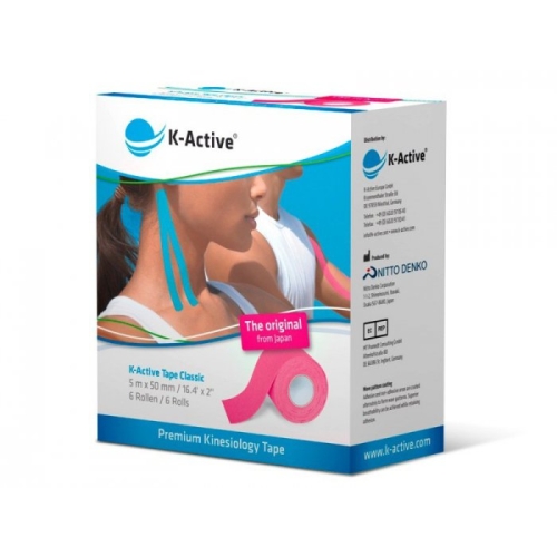 K-Active Tape kolor różowy 5 cm/5 m