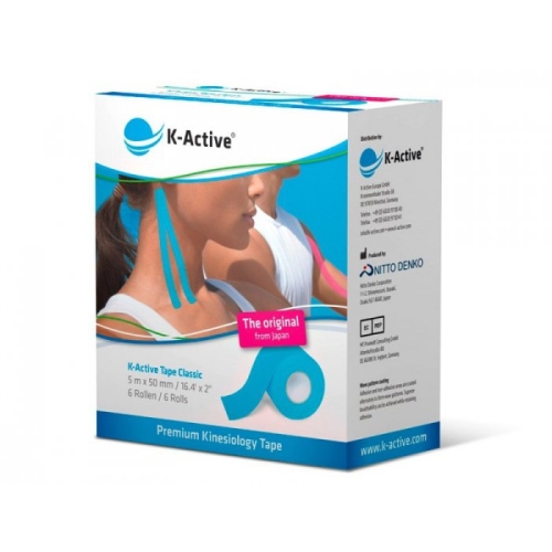 K-Active Tape kolor niebieski 5 cm/5 m