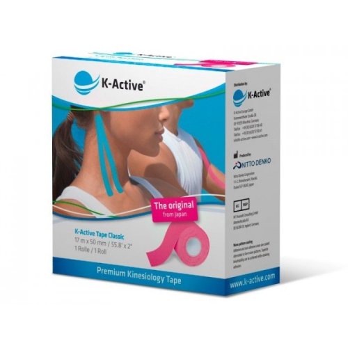 K-Active Tape kolor różowy 5 cm/17 m