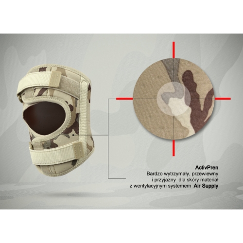 Krótka orteza stawu kolanowego z fiszbinami bocznymi 4ARMY-SK-06