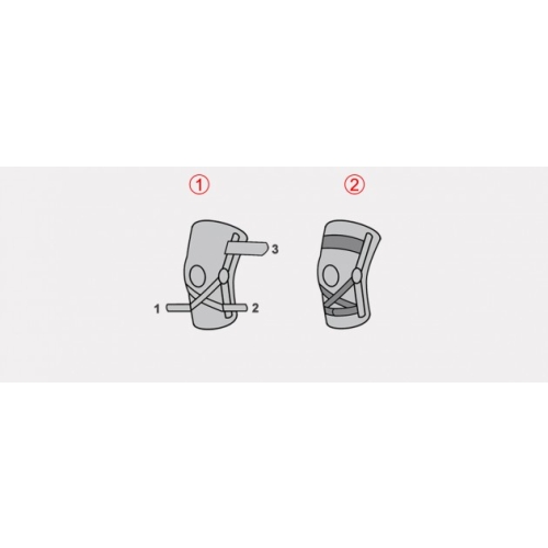 Anatomiczna orteza stawu kolanowego z szynami elastycznymi i stabilizatorem ACL,  AS-SK/A