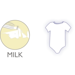 Body dziecięce z krótkim rękawkiem z włóknem mlecznym Milk Fiber - RelaxSan RelaxMaternity Baby Art. 5931