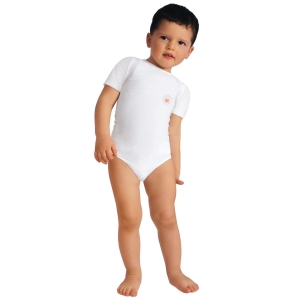 Body dziecięce z krótkim rękawkiem z włóknem Crabyon z pancerzy krabów - RelaxMaternity Baby Art. 5932