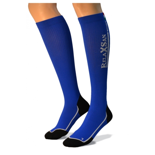 Kompresyjne podkolanówki sportowe - RelaxSan Sport (blue)