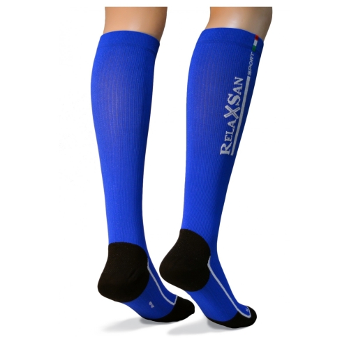 Kompresyjne podkolanówki sportowe - RelaxSan Sport (blue)