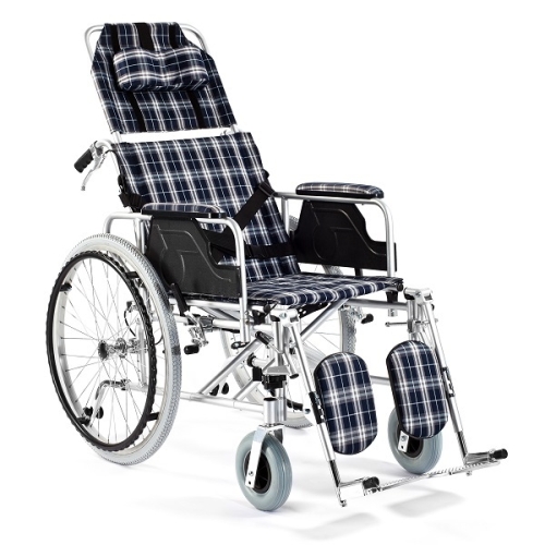 Wózek iwalidzki aluminiowy stabilizujący plecy i głowę