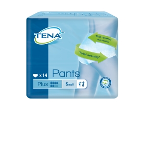 TENA Pants Plus S (65-85 cm), majtki chłonne, 14 sztuk