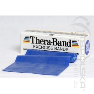 Taśmy rehabilitacyjne 1,5 m Thera Band® niebieska, extra mocna