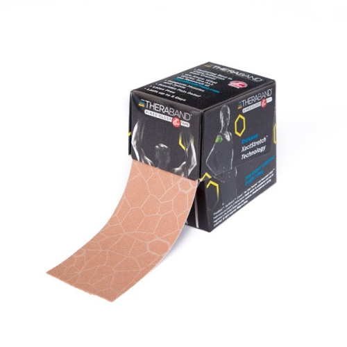 Taśma Kinesiologytaping 5 cm x 31,4 m Thera Band® beżowo-beżowa