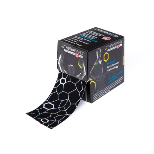 Taśma Kinesiologytaping 5 cm x 25,4 cm Thera Band® czarno-biała