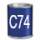 C74 niebieski